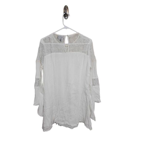 Romeo & Juliet Couture Angel Sleeve Lace Peasant Midi Dress - Picture 2 of 7